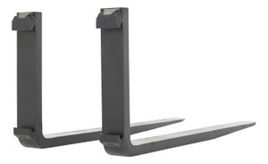 Vestil Forged Steel Forks with Carriage Pin - 48 In. x 1-1/2 In. 4,000 lb - Black