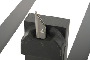 Vestil Forged Steel Forks with Carriage Pin - 48 In. x 1-1/2 In. 4,000 lb - Black