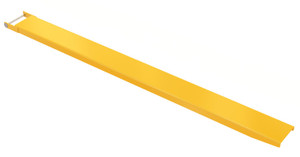 Vestil Steel Pin Style Single Fork Extension - 7 In. x 96 In. 4,000 lb - Yellow