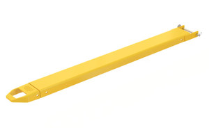 Vestil Steel Pin Style Single Fork Extension - 6 In. x 66 In. 4,000 lb - Yellow