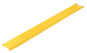 Vestil Steel Pin Style Single Fork Extension - 8 In. x 90 In. 4,000 lb - Yellow
