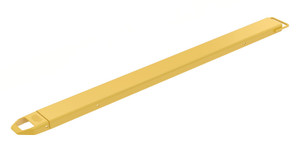 Vestil Steel Single Fork Extension - 6 In. x 90 In. 4,000 lb - Yellow