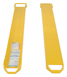 Vestil Steel Fork Extensions - 6 In. x 72 In. 4,000 lb - Yellow