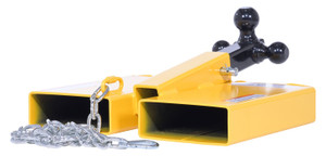 Vestil Steel Fork Lift Hitch Attachment 20-15/16 In x 18-1/2 In x - 9-3/16 In 1500 lb - Yellow