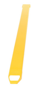 Vestil Steel Single Fork Extension - 5 In. x 96 In. 4,000 lb - Yellow