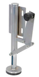 Vestil Steel Left Mount Hand Operated Floor Lock - 10 to 12 In. Height - Silver