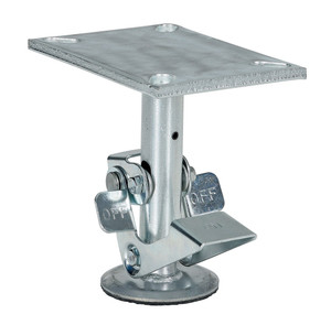 Vestil Steel Top Mount Floor Lock - 7 to 8 In. Height - Silver