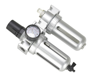 Vestil Air Filter/Lubricator/Regulator Port Hole - 1/2 In. For Rotary Air/Oil Powered Units - Silver