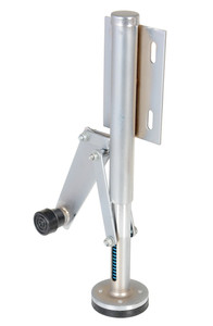 Vestil Steel Right Mount Hand Operated Floor Lock - 10 to 12 In. Height - Silver