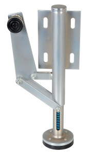 Vestil Steel Right Mount Hand Operated Floor Lock - 10 to 12 In. Height - Silver