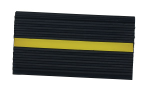 Vestil Extruded Rubber Wheel Chock - 6-1/2 In. x 12 In. x 5-3/4 In. - Black