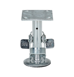 Vestil Galvanized Steel Top Mount Floor Lock - 6-1/2 to 7-1/4 In. Height - Gray