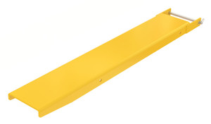 Vestil Steel Pin Style Single Fork Extension - 8 In. x 48 In. 4,000 lb - Yellow