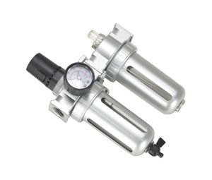 Vestil Air Filter/Lubricator/Regulator Port Hole - 1/4 In. For Rotary Air/Oil Powered Units - Silver