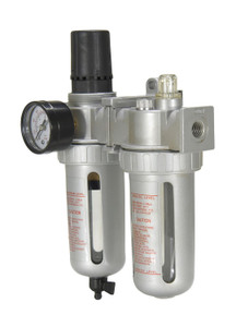 Vestil Air Filter/Lubricator/Regulator Port Hole - 1/4 In. For Rotary Air/Oil Powered Units - Silver