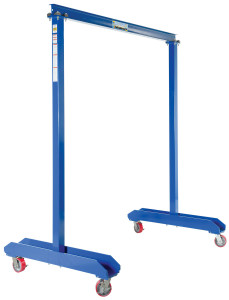 Vestil Steel Portable Work Area Gantry Crane - 80-1/2 In. x 47-3/4 In. x 94 In. 2,000 lb - Blue