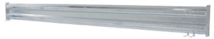 Vestil Galvanized Steel 2 Ribbed Bolt On Style Guard Rail - 114 In. Length - Gray