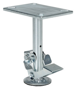 Vestil Steel Floor Lock - 9-5/8 to 10-5/8 In. Height - Silver