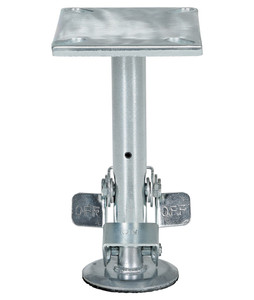 Vestil Steel Floor Lock - 9-5/8 to 10-5/8 In. Height - Silver