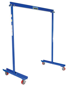 Vestil Steel Portable Work Area Gantry Crane - 80-3/4 In. x 47-3/4 In. x 94 In. 300 lb - Blue