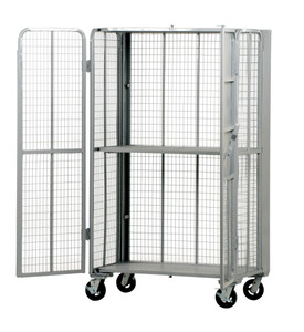 Vestil Steel Folding Security Truck - 27 In. x 44 In. 2000 lb - Silver