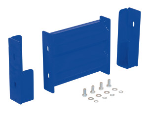 Vestil Steel 2 Ribbed Drop In Style Guard Rail - 6 In. Length - Blue