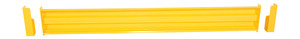 Vestil Steel 2 Ribbed Drop In Style Guard Rail - 78 In. Length - Yellow