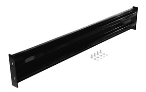Vestil Steel 2 Ribbed Bolt On Style Guard Rail - 66 In. Length - Black