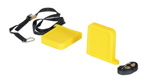 Vestil Thin Polyurethane Fork Tip Protector - 5-5/8 In. x 3/4 In. Fork Pocket - Yellow