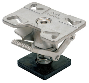 Vestil Stainless Steel Adjustable Floor Lock - 6-1/4 to 8 In. Height - Silver
