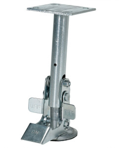 Vestil Steel Floor Lock - 9-1/2 to 10-1/8 In. Height - Silver