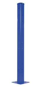 Vestil Steel Rigid Tube Post Drop In Style - 60 In. For 2 Ribbed Drop In Style Guard Rails - Blue