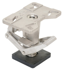 Vestil Stainless Steel Adjustable Floor Lock - 8-1/4 to 11-1/2 In. Height - Silver
