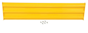 Vestil Steel 3 Ribbed Bolt On Style Guard Rail - 65.875 In. Length - Yellow