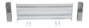 Vestil Galvanized Steel 2 Ribbed Drop In Style Guard Rail - 30 In Length - Gray