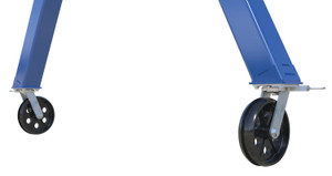 Vestil Steel Fixed Gantry Crane with V-Groove Ductile Steel Casters - 10 Ft. 4000 lb - Blue