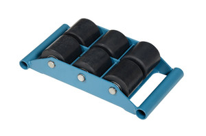Vestil Steel Fixed Machinery Skates - 16-1/4 In. x 8-1/2 In. x 4 In. 12,000 lb - Blue