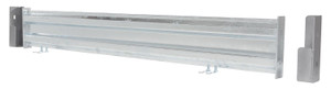 Vestil Galvanized Steel 2 Ribbed Drop In Style Guard Rail - 66 In. Length - Gray