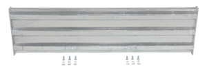 Vestil Galvanized Steel 3 Ribbed Bolt On Style Guard Rail - 53.875 In. Length - Gray