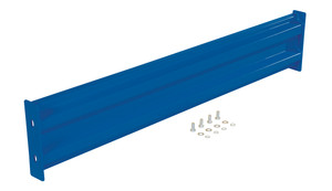 Vestil Steel 2 Ribbed Bolt On Style Guard Rail - 54 In. Length - Blue