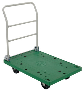 Vestil Plastic Platform Truck - 24 In. x 37 In. 500 lb - Green