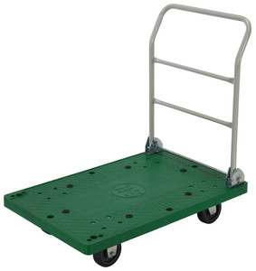 Vestil Plastic Platform Truck - 24 In. x 37 In. 500 lb - Green