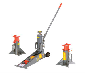 Vestil Steel Manual Hydraulic Fork Truck Jack - 43-1/4 In. x 7-7/8 In. x 36 In. 8,000 lb - Gray