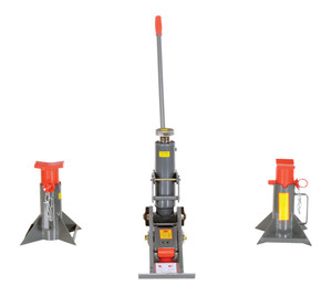 Vestil Steel Manual Hydraulic Fork Truck Jack - 43-1/4 In. x 7-7/8 In. x 36 In. 8,000 lb - Gray