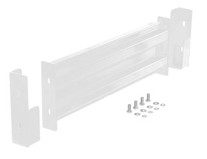 Vestil Steel 2 Ribbed Drop In Style Guard Rail - 30 In Length - White
