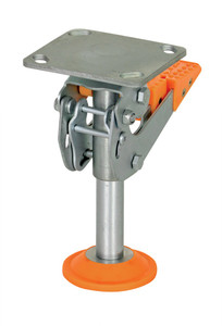 Vestil Steel Floor Lock - 8-5/16 to 9-7/16 In. Height - Silver
