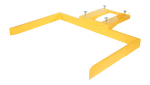 Vestil Steel Front Load Dumpster Mover - 72 In. Wide 2,000 lb - Yellow