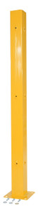 Vestil Steel Bolt On Tubular Guard Rail Post - 72 In. Length - Yellow