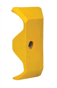 Vestil Plastic End Cap For Guard Rail System - Yellow