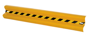 Vestil Steel Straight Guard Rail - 48 In. Length - Yellow